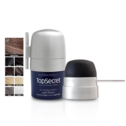 Vista 53 de Top Secret Aplicador de fibras de construcción para engrosar el cabello incluido, relleno de cabello natural e indetectable para hombres y mujeres