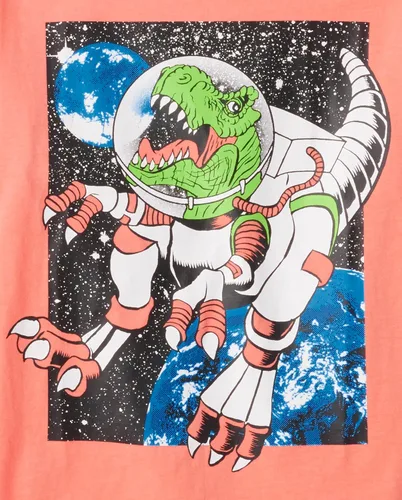 Vista 3 de The Children's Place Camisetas gráficas de manga corta para niños, multipack