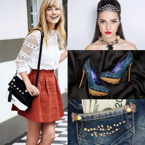 Vista 113 de Hot Fix - Diamantes de imitación de cristal con parte trasera plana, gemas de 0.189 in (20 ss, 1440 piezas, zafiro)