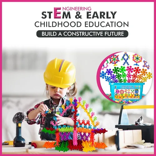 Vista 7 de Curious 2 Learn Bloques de construcción de 300 unidades – Juguetes STEM para la creatividad – Regalo de cumpleaños para niños de 4 años – Juego