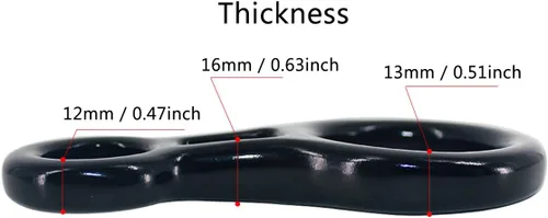 Vista 8 de NewDoar Equipo de escalada Equipo de descenso Placa de aparejo 40kN Rescate Figura 8 Descender con Oreja Grande Bent-Ear para Escalada Belaying