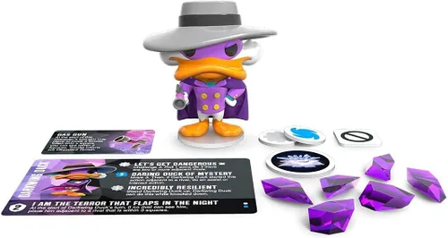 Vista 4 de Funkoverse El pato Darkwing 100 Expansion - Exclusiva de Funko Spring Convention.