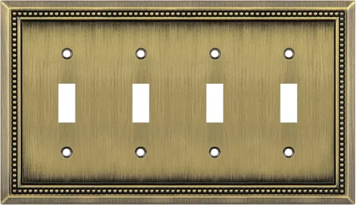 Vista 77 de Henne Bery Sunken Pearls Placa de Pared Decorativa de Servicio Pesado Placa de Interruptor Cubierta de Tomacorriente