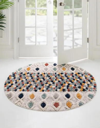 Vista 19 de Rugs.com Cherokee Collection - Alfombra alta negra de 2 x 3 pies perfecta para entradas, cocinas, rincones de desayuno, piezas de acento