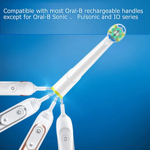 Vista 5 de Cabezales de Repuesto Compatibles con Oral b Braun, 16 Piezas Cabezales de Cepillo de Dientes Eléctrico para Oral-b Floss Pro 1000 Smart Genius x