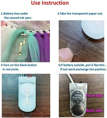 Vista 5 de Disfraz de princesa de unicornio para niñas con luz LED, para cumpleaños, Navidad, fiestas, regalos, con diadema