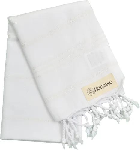 Vista 23 de Bersuse 100 % algodón - Toalla de mano Anatolia turca - Fouta Peshtemal para baño y playa - Para cabeza, rostro, cabello, bebés, cuidado, cocina