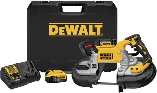Vista 5 de DEWALT Sierra de cinta MAX XR de 20 V* con doble mano, solo herramienta (DCS376B)