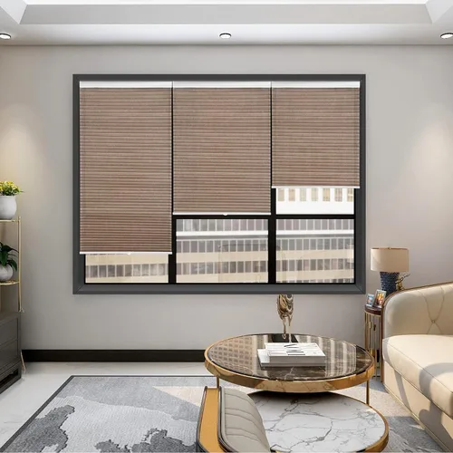 Vista 11 de Changshade Persianas celulares opacas de tamaño personalizado, sin cables, con el diámetro de panales de 1 pulgada, para oficina, sala de estar