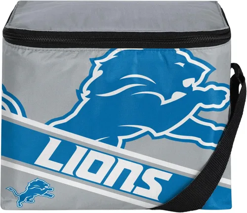 Vista 5 de FOCO NFL Unisex-Adult NFL Team Big Logo Stripe 6 Pack Coolers