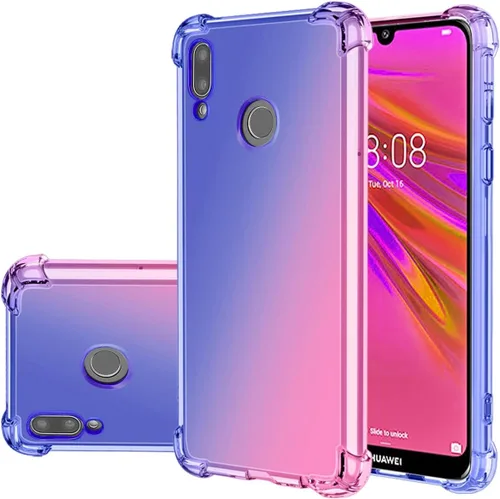 Funda para Y7 2019/Y7 Prime 2019, Dub-LX1 Dub-LX3 Linda funda para niñas y mujeres, degradado, delgada, antiarañazos, funda protectora de TPU suave
