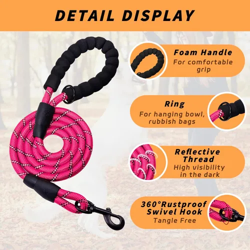 Vista 3 de Juego de arnés y correa para perro, arnés reflectante ajustable sin tirones con malla de aire acolchada para perros y gatos pequeños y medianos