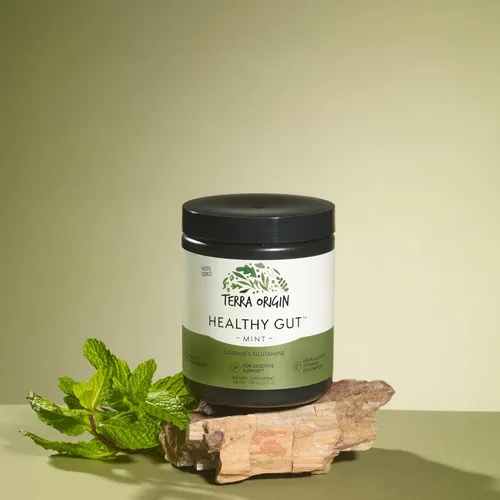 Vista 3 de TERRA ORIGIN Paquetes de barras para un intestino saludable, L-Glutamina, Ulmo resbaladizo, Aloe Vera, Extracto de raíz de regaliz, Salud