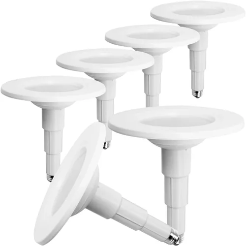 Vista 12 de Jolux Iluminación LED Empotrada Retrofit 5CCT de 5/6 pulgadas, paquete de 4 unidades, ajustable 5CCT 2700K-5000K, luces empotradas de lata LED