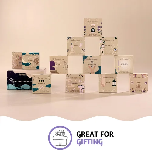 Vista 6 de Folkulture Conos de incienso de reflujo (120 conos) Juego de 12 conos de insencia en cascada para meditación, aromaterapia, regalos Sin carbón