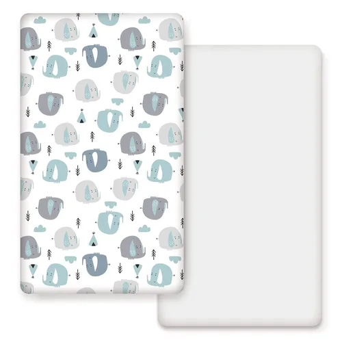 Vista 18 de GRSSDER Juego de 2 sábanas elásticas para cuna para bebé, ultra suaves, universales, se adaptan a la mayoría de las almohadillas de colchón de cuna
