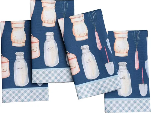 Vista 50 de Maison d' Hermine Juego de 4 servilletas de tela 100% algodón, suaves y duraderas, servilletas cuadradas reutilizables para uso diario, lavables