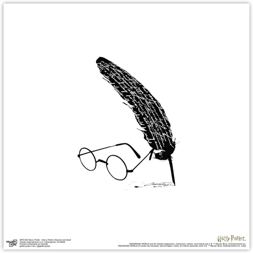 Vista 9 de Trends International Gallery Pops Harry Potter - Póster de pared de gafas y pluma de Harry Potter, 12 x 12 pulgadas, versión enmarcada en negro