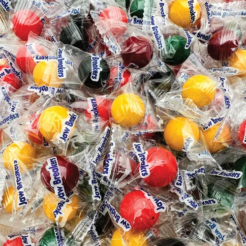 Vista 5 de Jaw Breakers - Caramelos duros – Paquete a granel de 3 libras (alrededor de 230 unidades) – Envueltos individualmente