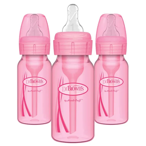 Vista 12 de Dr. Brown's Anti-Colic Options+ Biberones estrechos, morado, 4 onzas