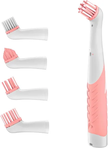 Vista 9 de Cepillo de limpieza eléctrico con cabezales de cepillo múltiples 4 en 1, cepillo motorizado inalámbrico para interiores y hogar, para baño, inodoro