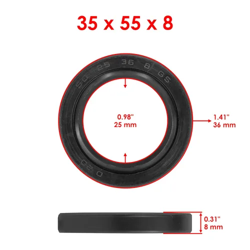 Vista 3 de Caltric Kit de sellos de cojinete de vástago de dirección compatible con Yamaha Big Bear 400 YFM400 2X4 4x4 2000-2012