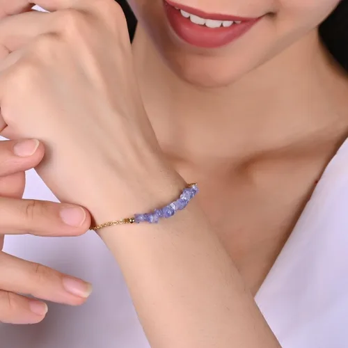 Vista 38 de Gempires Natural Chips Bar Bracelet, Energy Healing Crystals, Birthday, Gift for Her, Gemstone Jewelry 8 inch