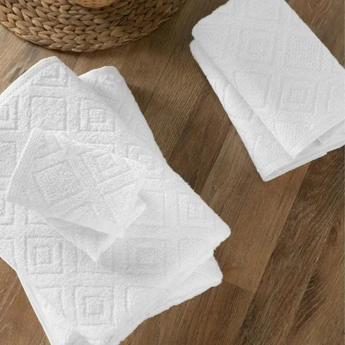 Vista 5 de Nine West - Juego de toallas de lujo de 6 piezas, fabricadas con 100% algodón turco, altamente absorbentes y cómodas, incluye 2 toallas de baño, 2