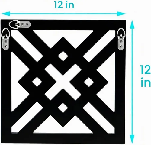 Vista 8 de QMDECOR - Espejo cuadrado decorativo para pared, 12x12 pulgadas, estilo moderno, espejos plateados de pared para decorar tu mismo Plata F