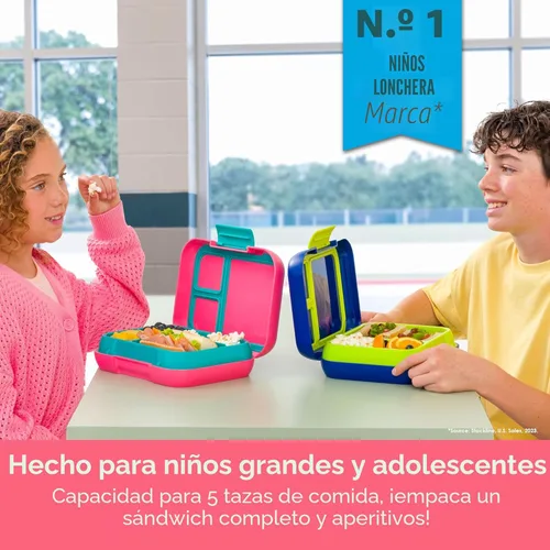 Vista 2 de Bentgo® Pop - Lonchera estilo bento a prueba de fugas con divisor extraíble para 3-4 compartimentos, perfecta para niños de 8 años en adelante, apta
