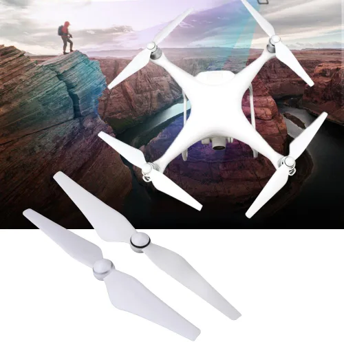 Vista 3 de 2 pares de cuchillas de hélice de dron, cuchillas de hélice 9450S Drone Quadcopter accesorio para DJI Phantom 4/4 Pro