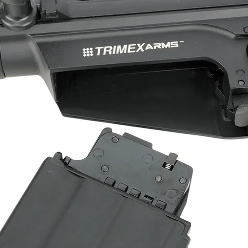 Vista 5 de Rifle de aire .177 0.42 oz alimentado con CO₂ - Semi-automático, cargador de 18 rondas, libre de acero de 0.177 in bb 3000 unidades - Trimex