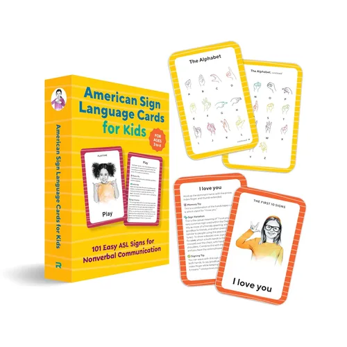 American Sign Language Flash Cards for Kids 101 Easy ASL Signs for Nonverbal Communication