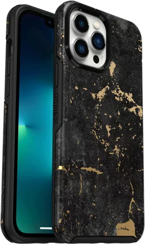 Vista 2 de OtterBox Symmetry Series - Funda para iPhone 13 Pro Max y iPhone 12 Pro Max, negro