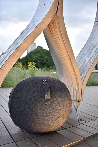 Vista 8 de Vivora Luno – silla de pelota sentada para oficina, dormitorio y hogar, ligera, de pie, ergonómica, motivador de postura, pelota de ejercicio