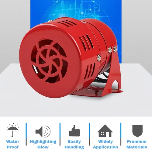 Vista 6 de Alarma al aire libre DC 12 V con cable de alarma ruidosa sirena para el hogar sistema de protección de seguridad interior al aire libre ignífugo