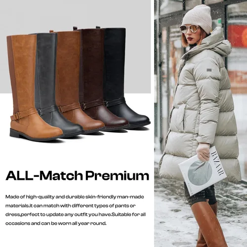 Vista 8 de Vepose Botas altas hasta la rodilla de equitación 955 Comfort para mujer