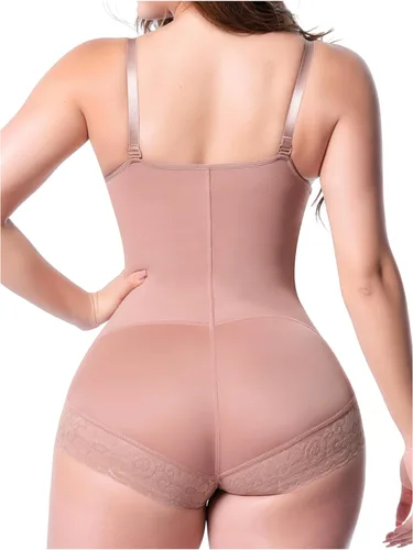 Vista 2 de Sonryse 021ZF Fajas Colombianas Post Cirugía Lipo Compresión Prenda Después de la Abdominoplastia Control Open Bust Shapewear