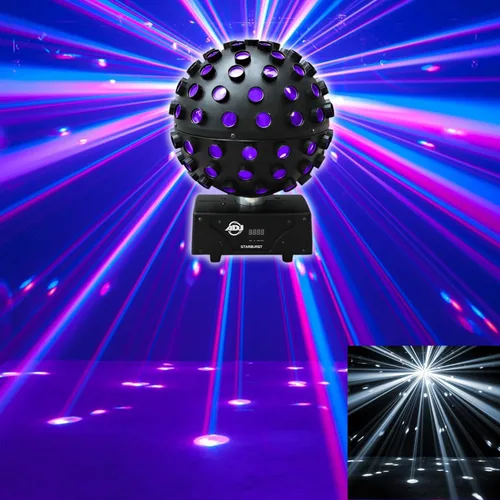Vista 2 de American DJ adj Starburst Multi Color Shooting Beam Efecto de iluminación+altavoz gratis