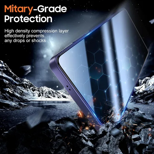 Vista 4 de UniqueMe Protector de pantalla para S26 Ultra – Paquete de 2 de vidrio templado para Samsung Galaxy S26 Ultra, [desbloqueo de huellas dactilares]