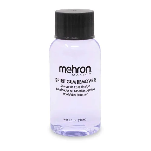 Mehron Removedor de goma de mascar Spirit Makeup | SFX - Removedor de adhesivo Spirit Gum 1 fl oz (1.0 fl oz)