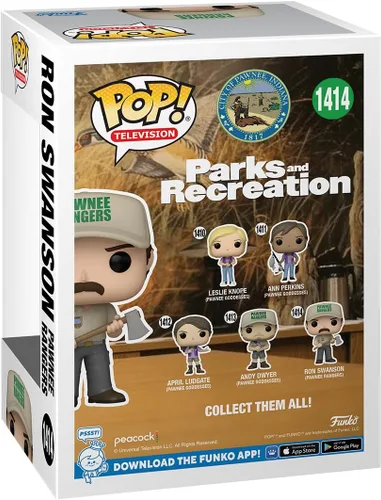 Vista 3 de Funko POP! TV: Parks & Recreation - Banda de las diosas de Ron Swanson Pawnee - Parques y recreación - Figura de vinilo coleccionable - Idea