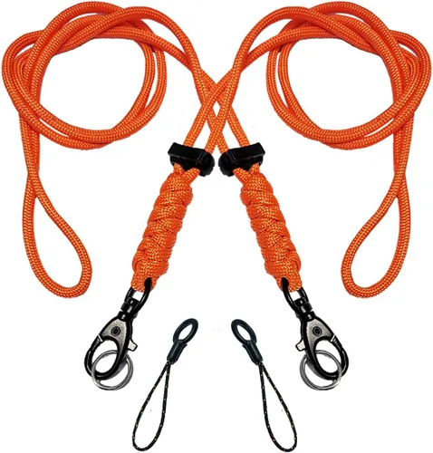 Vista 7 de BSGB Cordón de paracaídas con gancho de metal duradero de supervivencia 550 cordón para llavero, correa de muñeca, cuerda de paracaídas, insignia