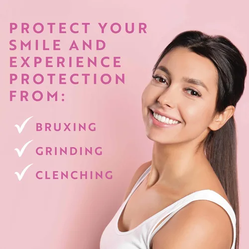 Vista 2 de Protect The Crown Night Guard - Paquete de 2 protectores bucales para rechinar y apretar dientes, protector bucal dental para molienda ligera