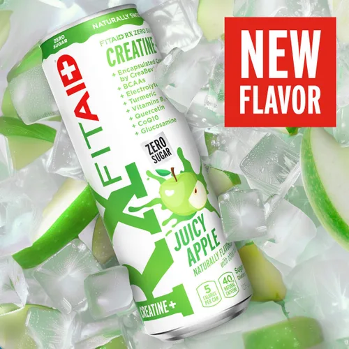 Vista 249 de FITAID RX Zero Sugar, creatina encapsulada, bebida de recuperación de entrenamiento, mezcla todo en uno, BCAA, glucosamina, cúrcuma, complejo B