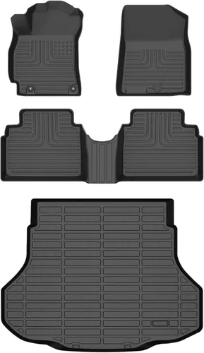 Vista 58 de HAFIDI® - Tapetes para auto con almacenamiento debajo del asiento, para todo clima, antideslizantes, de elastómero termoplástico, para la primera