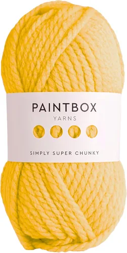 Vista 19 de Paintbox Yarns Simply Super Chunky Yarn 3.53oz (100g), 66 Yards (60m) - Lana Blanca Champán para Ganchillo o Tejer - Suave, Acogedora para Mantas
