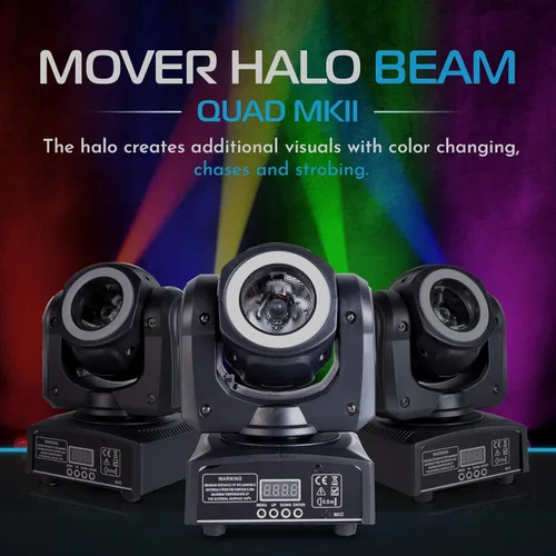 Vista 2 de ColorKey Mover Halo Beam Quad MKII (CKU-5038)