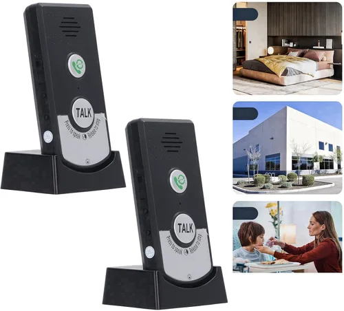 Vista 4 de Unidad de intercomunicación inalámbrica, intercomunicadores inalámbricos para el hogar, ahorro de energía de 2 vías, 2 unidades, intercomunicador