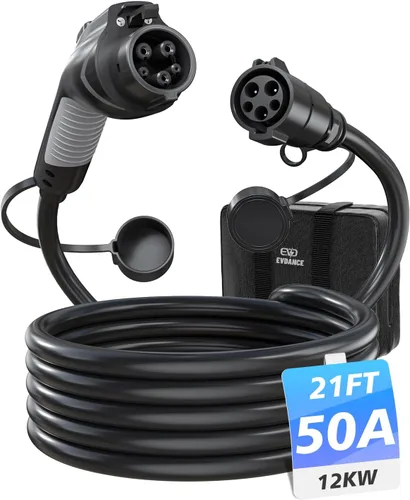 Vista 15 de EVDANCE Cable de extensión J1772, cable de extensión de cargador EV 32A, cable de carga de 21 pies para vehículo eléctrico de 110 V-240 V